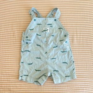Carter’s Baby Boy Jumpsuit Romper Summer Animal 9 Months Alligator Themed Green